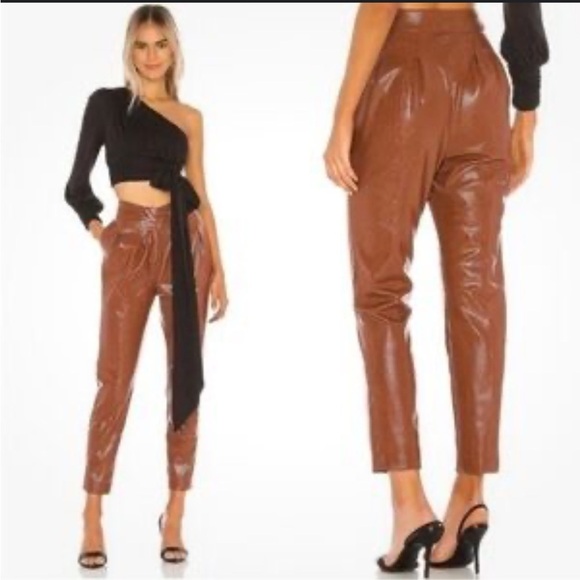Camila Coelho Women’s Revolve Filomena Cognac NWT pants. Size medium. - Picture 4 of 9